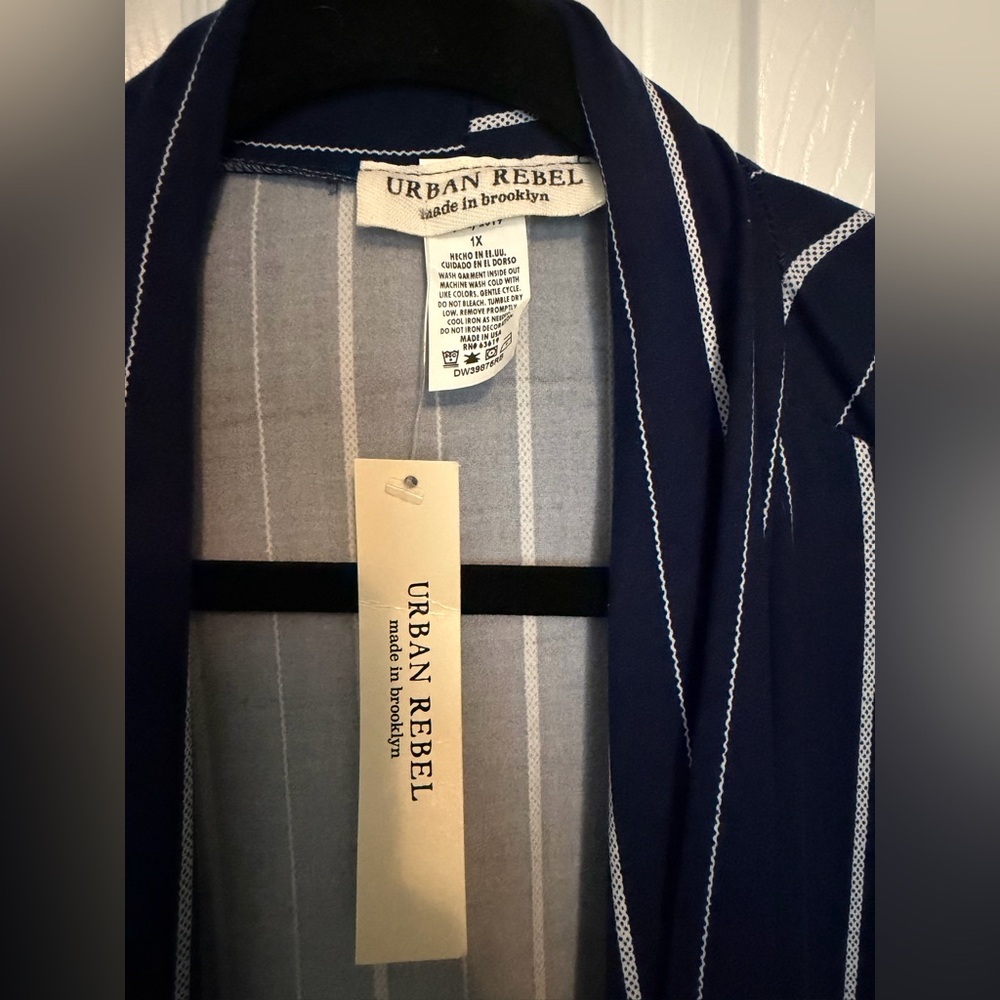 Navy Striped Women's Tunic - Picture 2 of 5